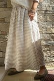 Nonni Gingham Ripley Skirt Stone